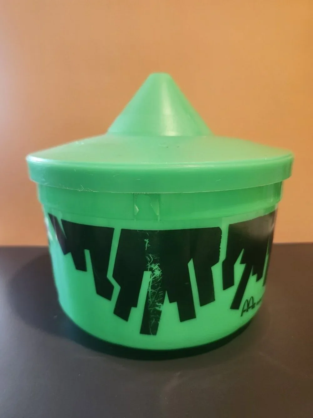 Vintage 1986~McDonald's~Halloween~Witch~Boo Bucket~Pail w/Lid~No Handle~Green